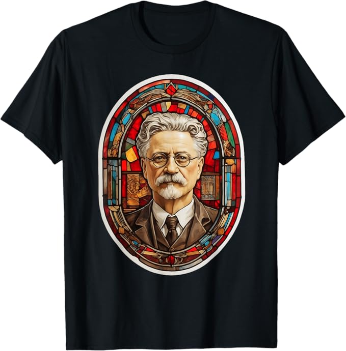 Trotsky Stained Glass Portrait T-Shirt