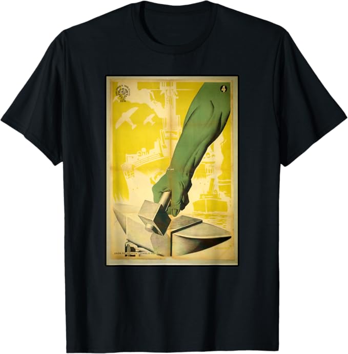 Communist Hammer Anvil Industry T-Shirt