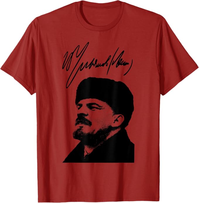 Lenin Signature Portrait T-Shirt